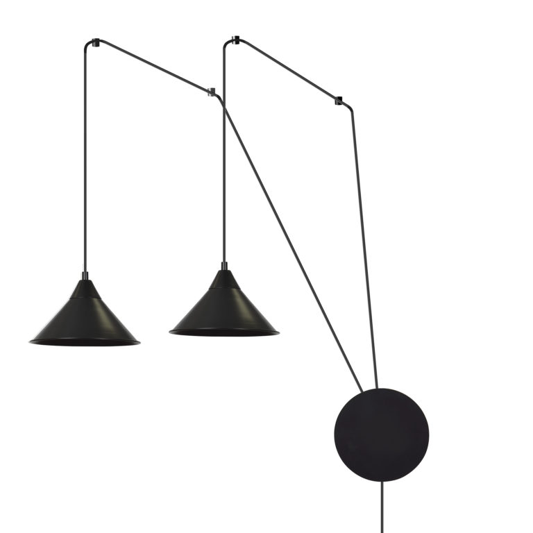 Abrim 2 Black Pendant Lamp
