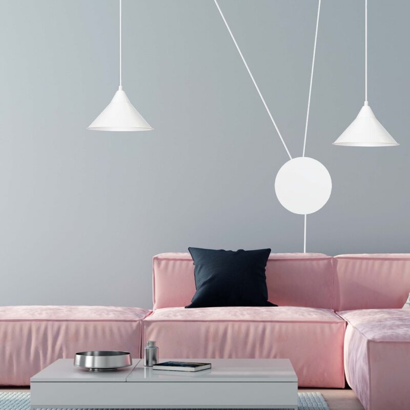 Abrim 2 White Pendant Lamp Image 2