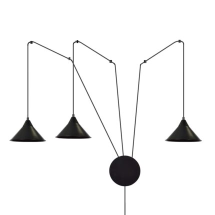 Abrim 3 Black Pendant Lamp