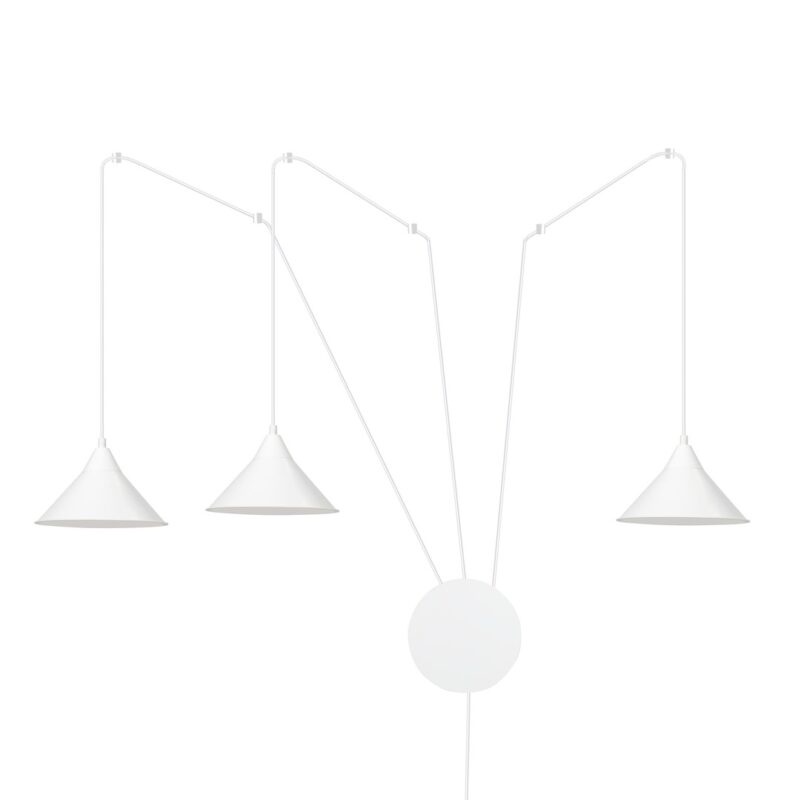 Abrim 3 White Pendant Lamp