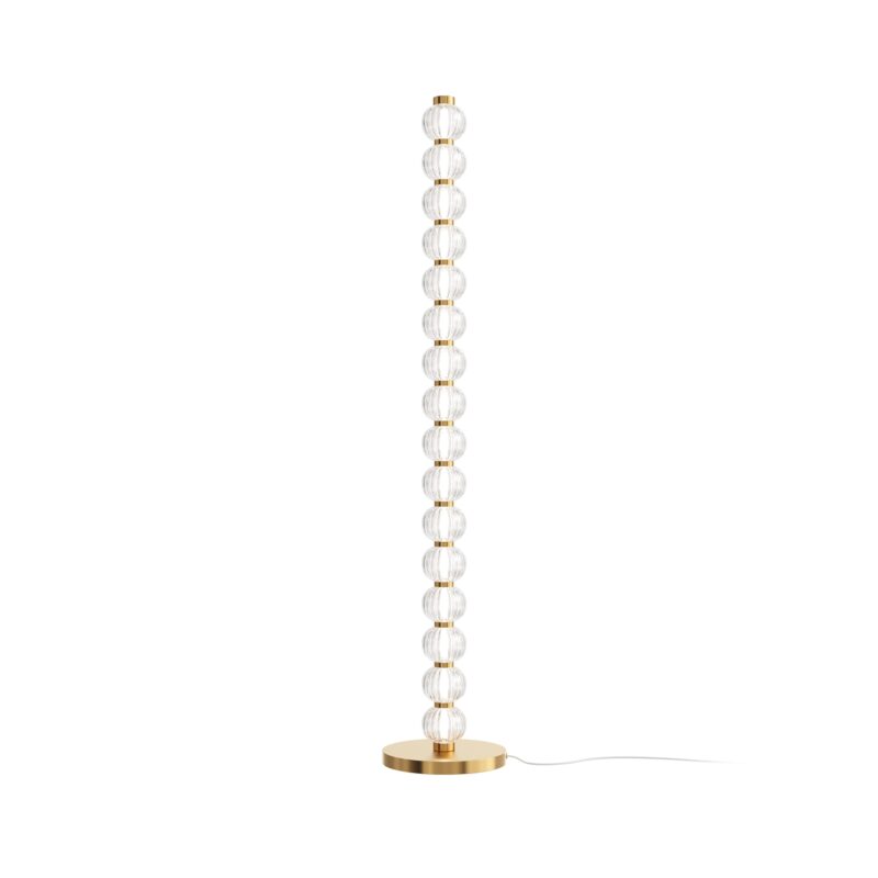 Amulet Gold Floor lamp, Metal