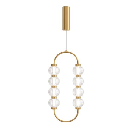 Amulet Gold Pendant luminaire , Metal