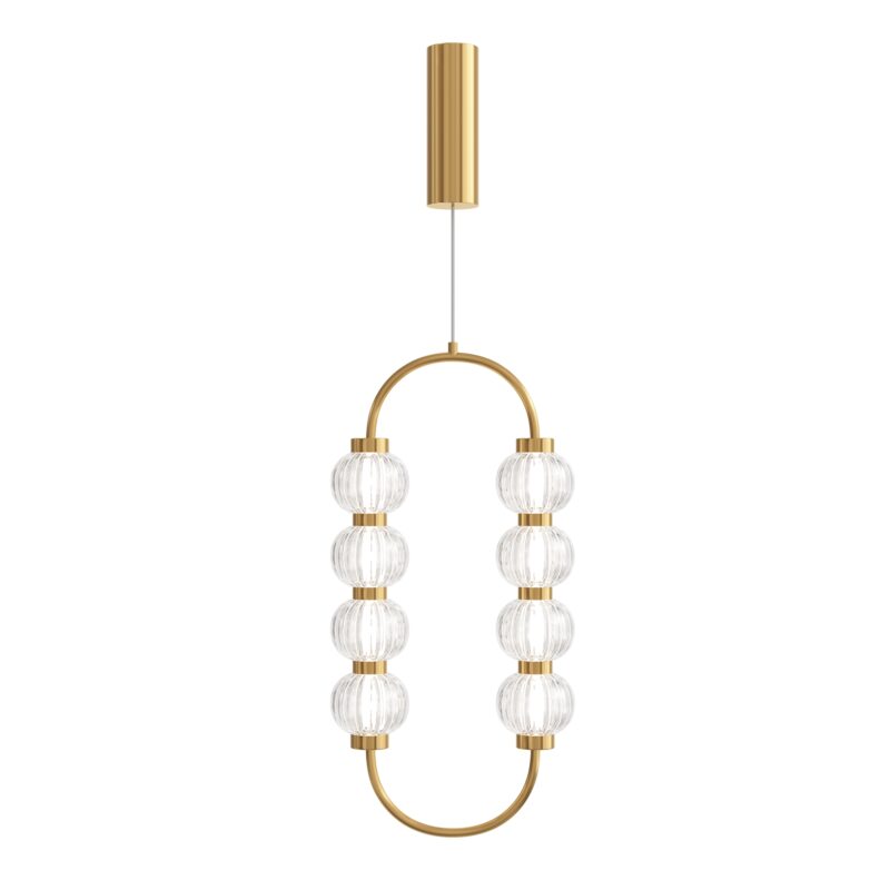 Amulet Gold Pendant luminaire , Metal