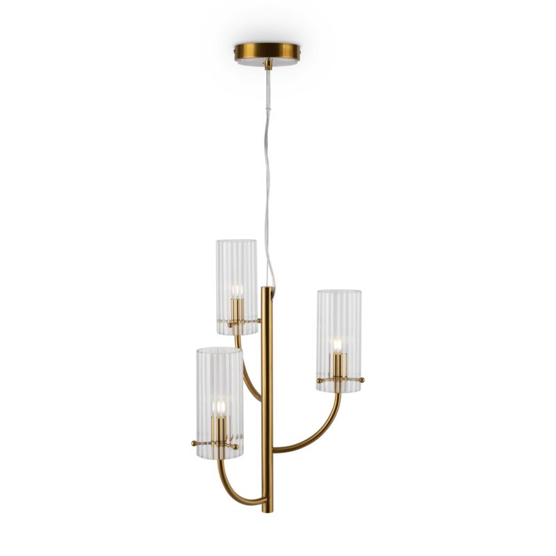 Arco Brass Pendant luminaire , Metal Image 4