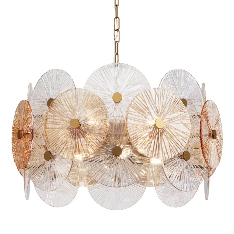 Aster Gold Pendant luminaire , Metal Image 4