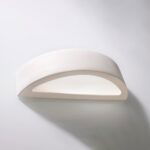 Atna Large Up Down Wall Lamp, Ceramic, White, 1 Light, 40.5cm Wide