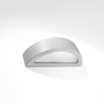 Atna Grey Up Down Wall Light, Ceramic, Glass, 1 Light, 40.5cm Wide