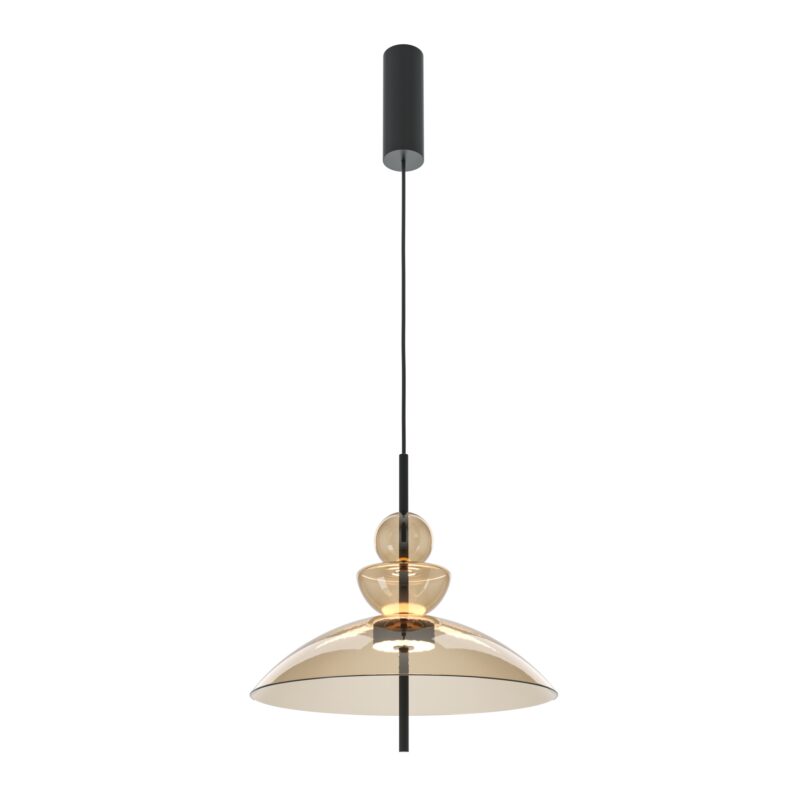 Bangkok Black Pendant luminaire , Metal