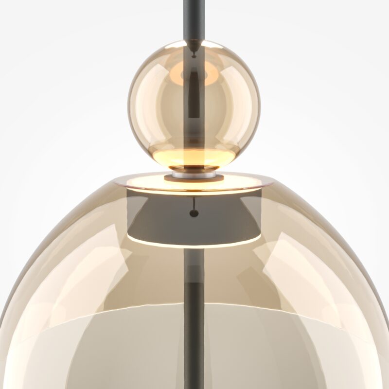 Bangkok Black Pendant luminaire , Metal Image 3