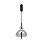 Bangkok Mini LED Pendant Lamp, Smoked Glass, 3000k, 12w, 25cm