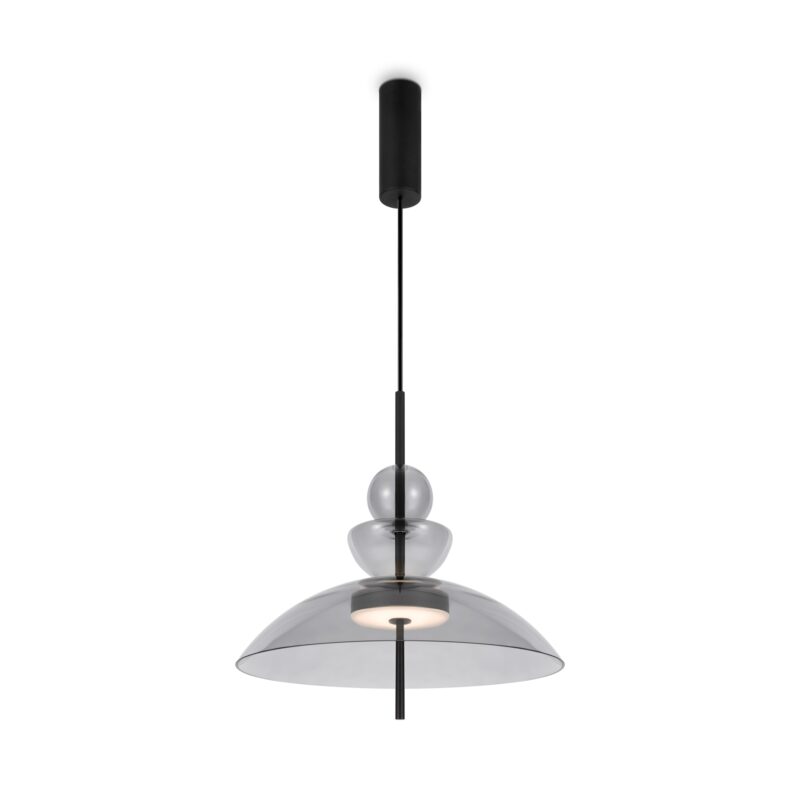 Bangkok Black Pendant luminaire , Metal