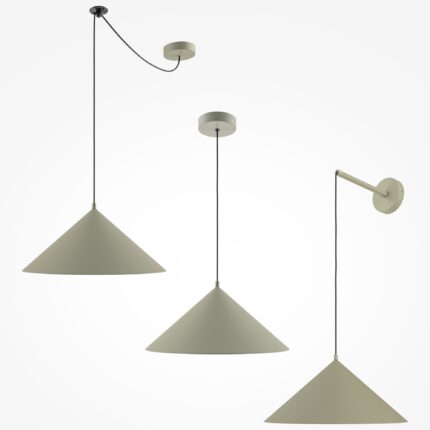Basic colors Khaki Pendant luminaire , Metal Image 6