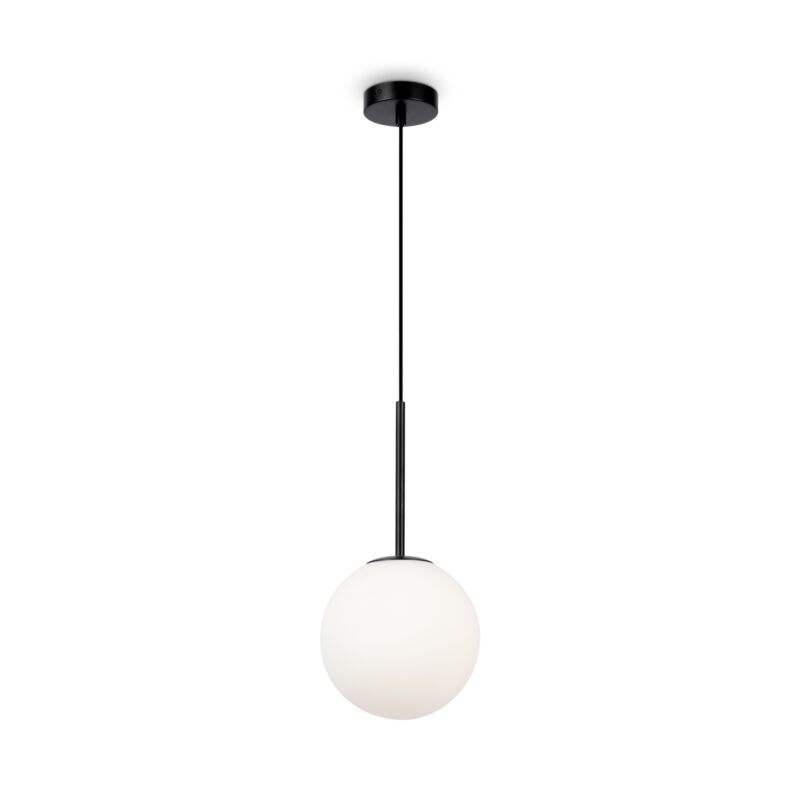 Basic form Black Pendant luminaire , Metal