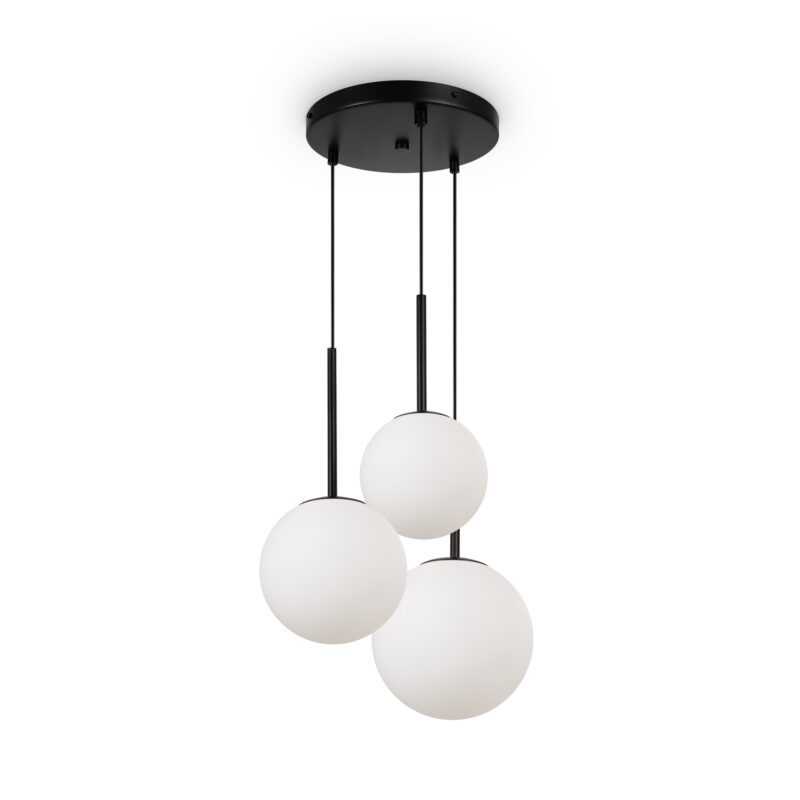 Basic form Black Pendant luminaire , Metal