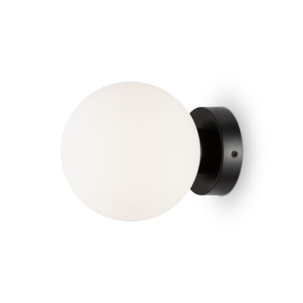 Basic form Black Wall luminaire (Sconce), Metal