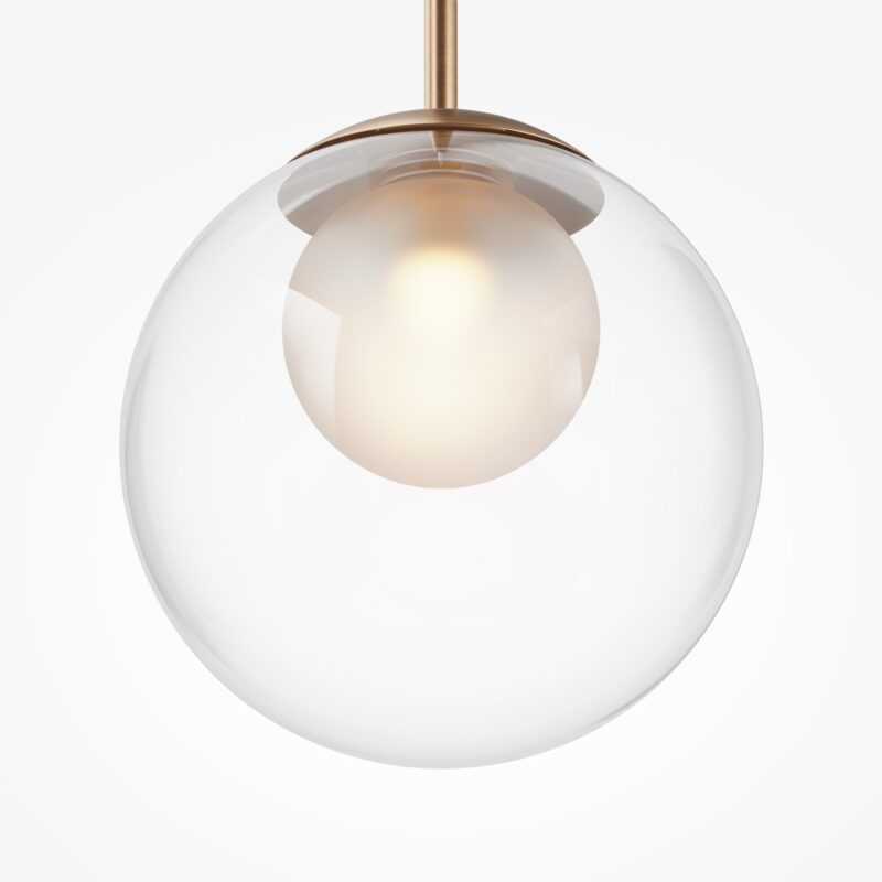 Basic form Gold Pendant luminaire , Metal Image 2
