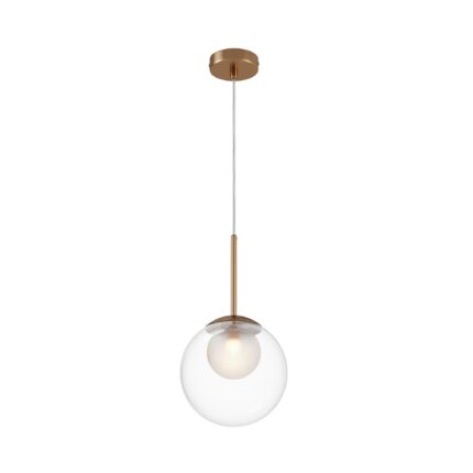 Basic form Gold Pendant luminaire , Metal