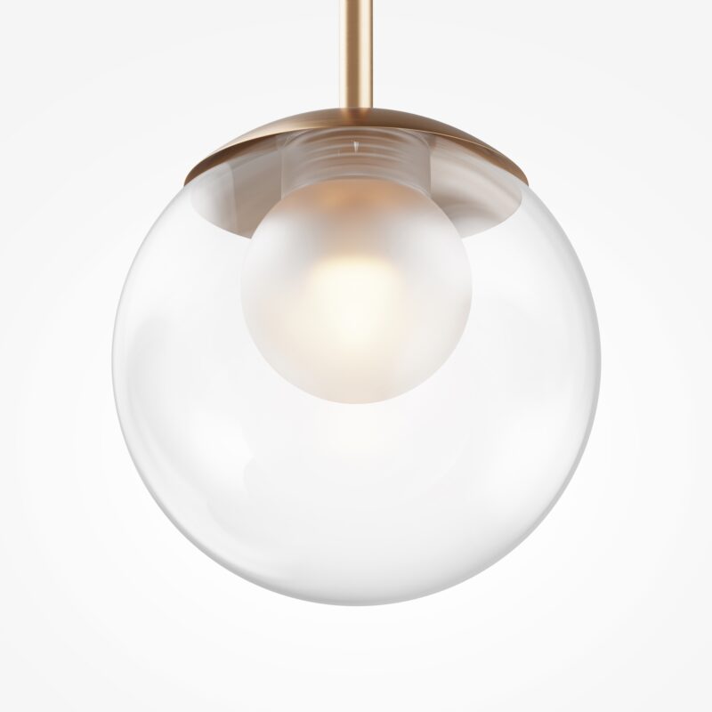 Basic form Gold Pendant luminaire , Metal Image 3