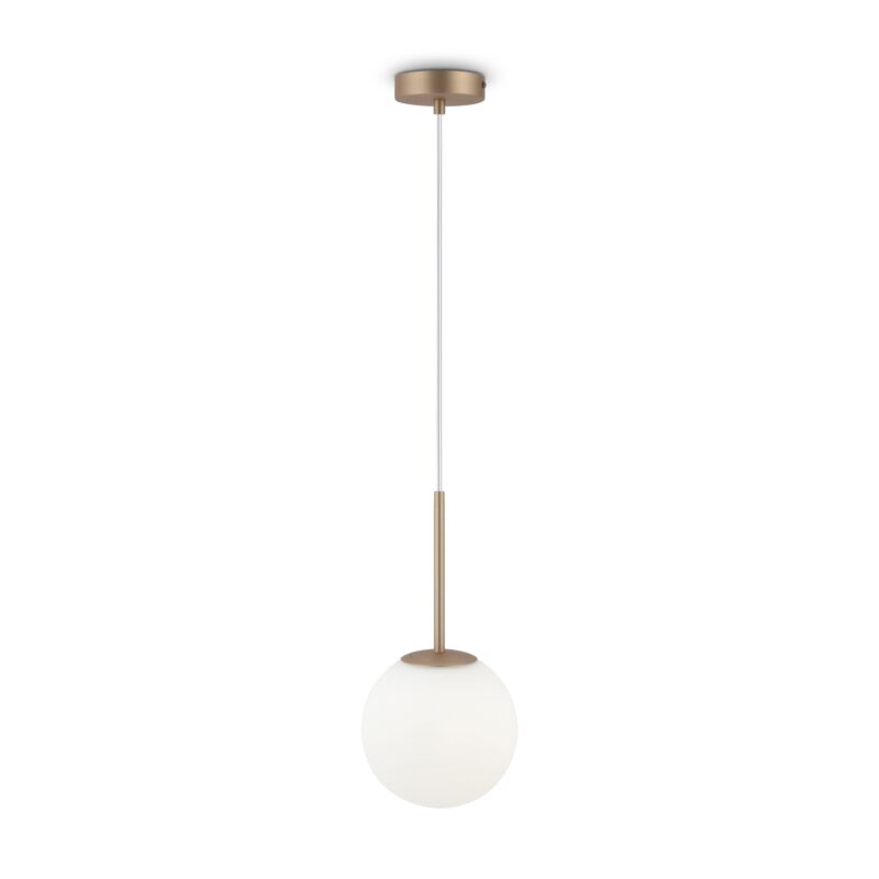 Basic form Gold Pendant luminaire , Metal