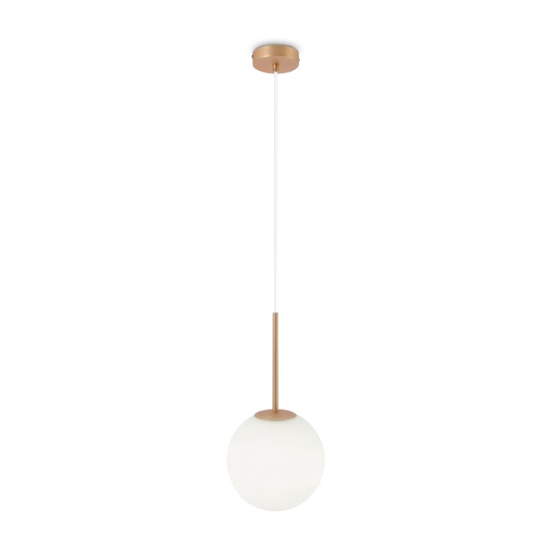 Basic form Gold Pendant luminaire , Metal