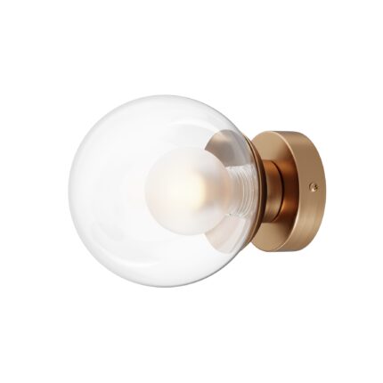 Basic form Gold Wall luminaire (Sconce), Metal