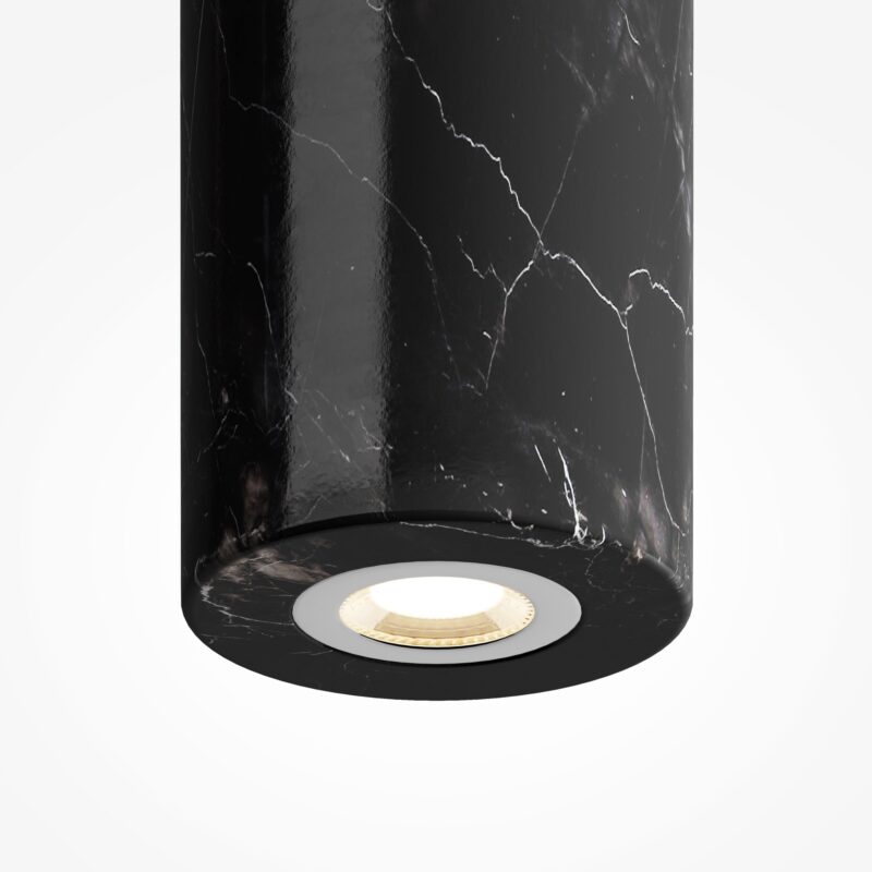 Basic Texture Black Marble Pendant Lamp, Colour Switchable LED, Warm White - Cool White - Image 4