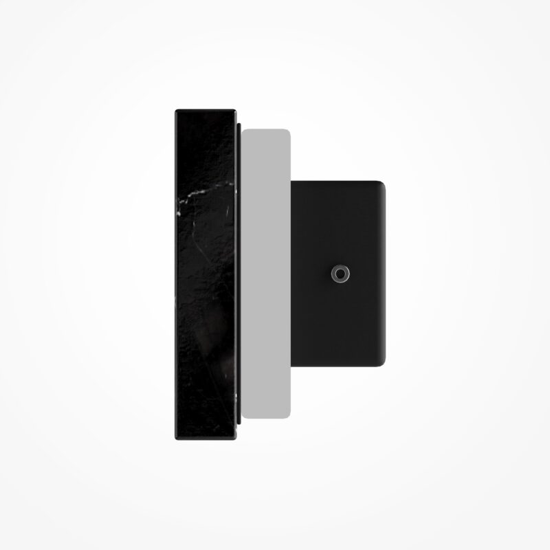 Basic Texture Rectangle Black Marble Wall Light, Colour Switchable LED, Warm White - Cool White - Image 6