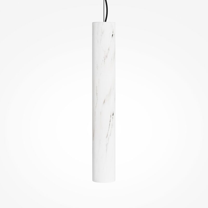 Basic Texture White Marble Pendant Light, Colour Switchable LED, Warm White - Cool White - Image 4