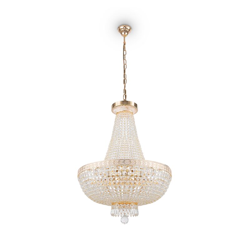 Bella Gold Chandelier, Metal Image 5