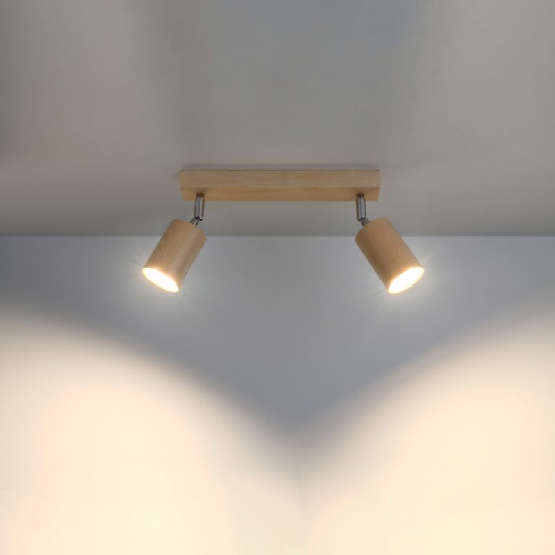 Berg Ceiling lamp 2 natural wood Image 3