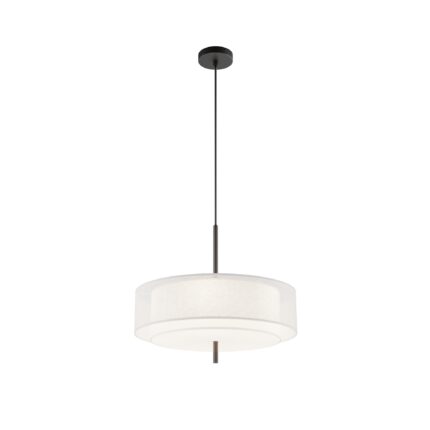 Bergamo Black Pendant luminaire , Metal