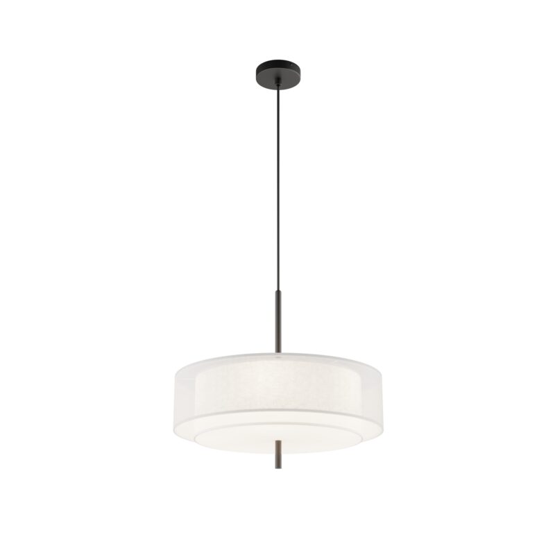 Bergamo Black Pendant luminaire , Metal