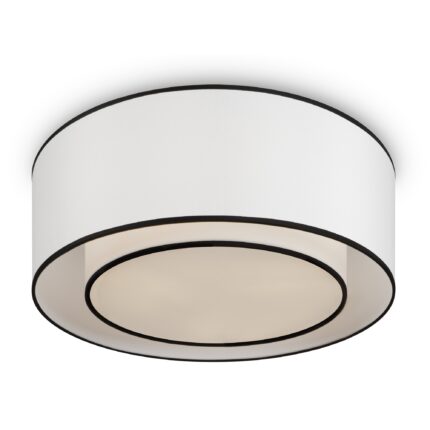 Bergamo White Ceiling luminaire, Metal Image 3