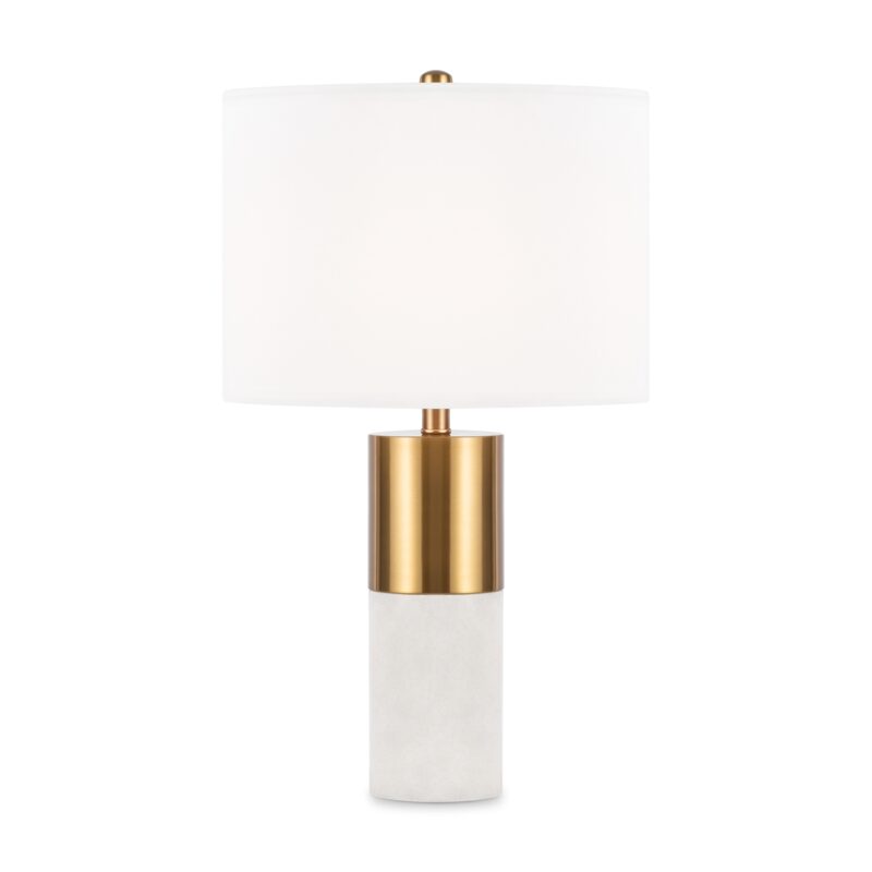 Bianco Brass Table lamp, Metal and Alabaster Image 3