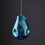 Blue pendant lights
