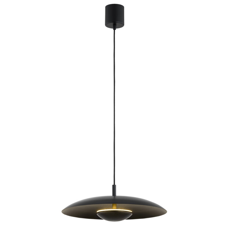 Bolan 1-Light Pendant Lamp, Lacquered Steel