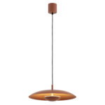 Bolan Terracotta LED Pendant Lamp, 12.5W, 3000K, Steel, 42cm Diameter