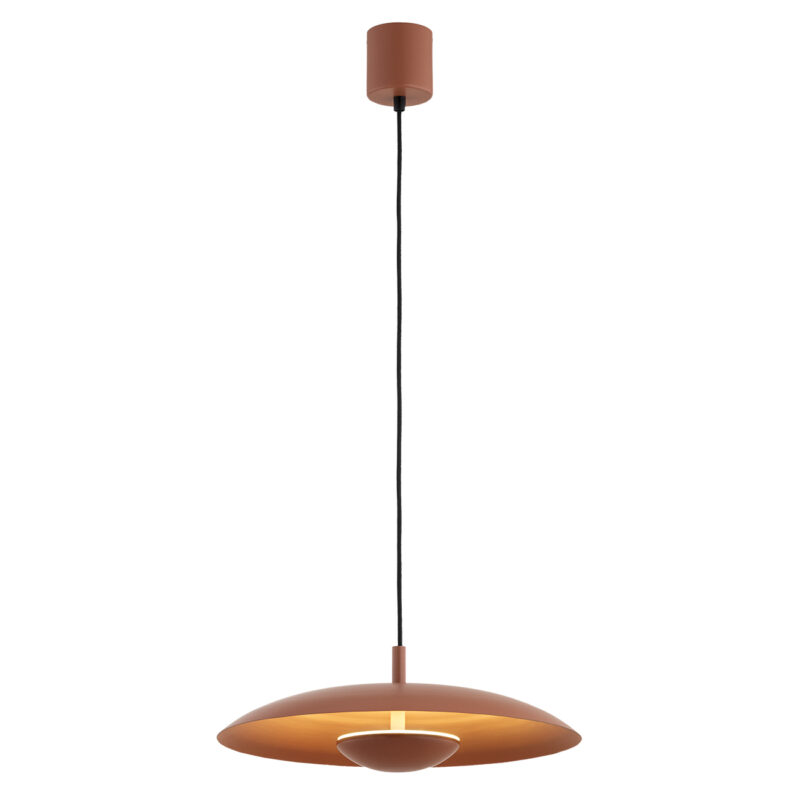 Bolan 1-Light Pendant Lamp, Lacquered Steel