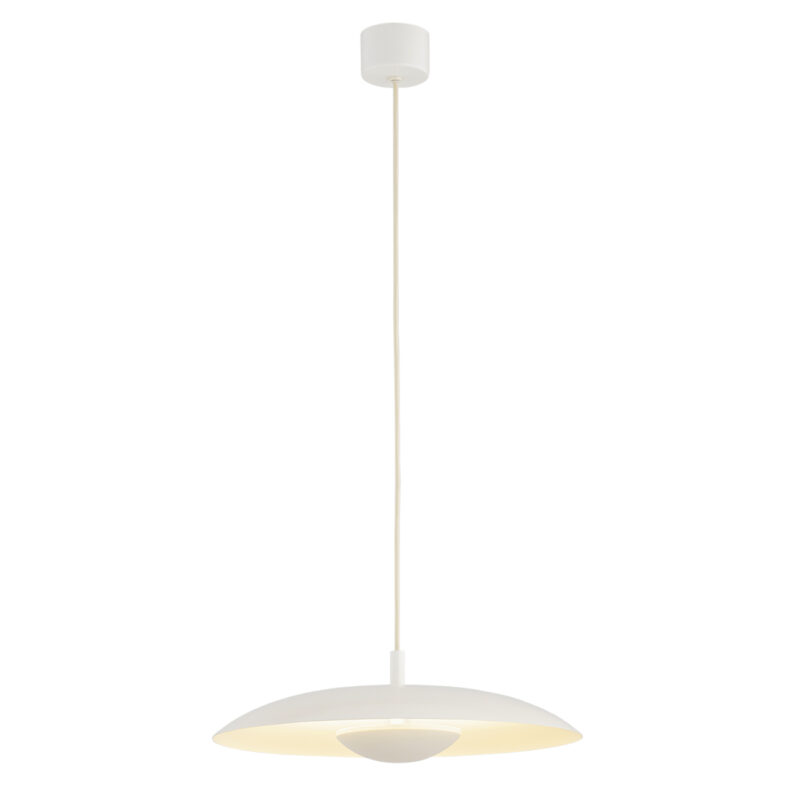 Bolan 1-Light Pendant Lamp, Lacquered Steel