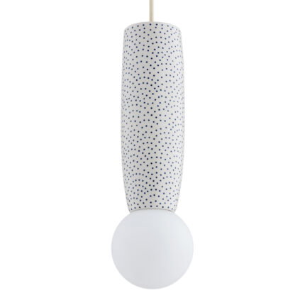 Bolu 1-Light Pendant Lamp Made Of Bolesławiec Ceramics, Glass, Ceramics, Lacquered Steel Image 3
