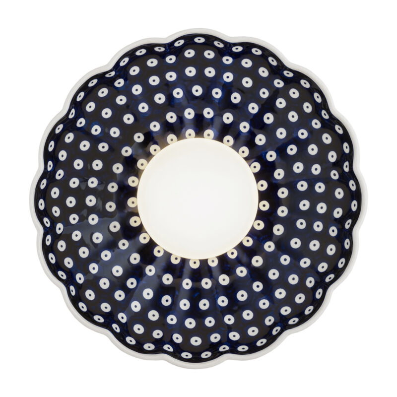Bolu 1-Light Wall Lamp Made Of Bolesławiec Ceramics In The Shape Of A Shell, Glass, Ceramic Image 3