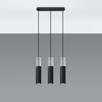 Borgio Pendant lamp 3L black Image 2