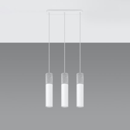 Borgio Pendant lamp 3L white Image 2
