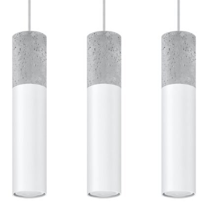 Borgio Pendant lamp 3L white