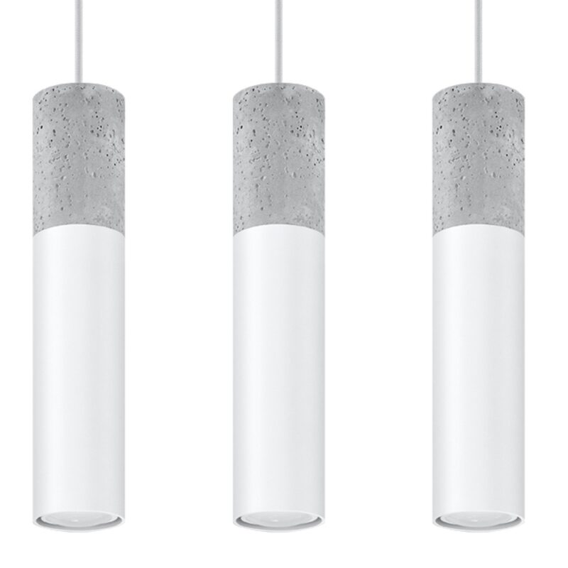 Borgio Pendant lamp 3L white