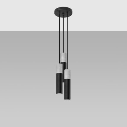 Borgio Pendant lamp 3P black Image 2