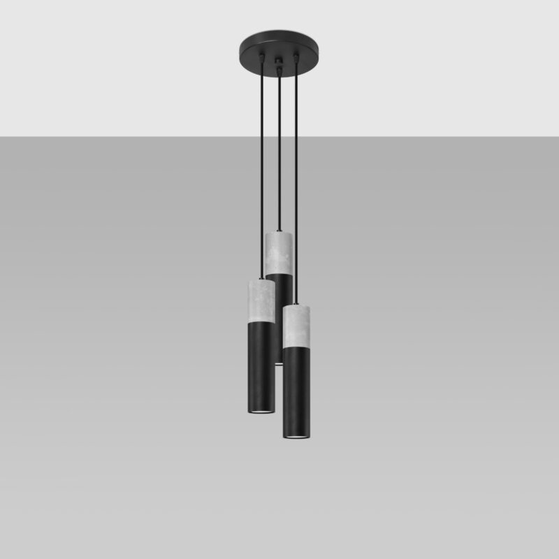 Borgio Pendant lamp 3P black Image 2