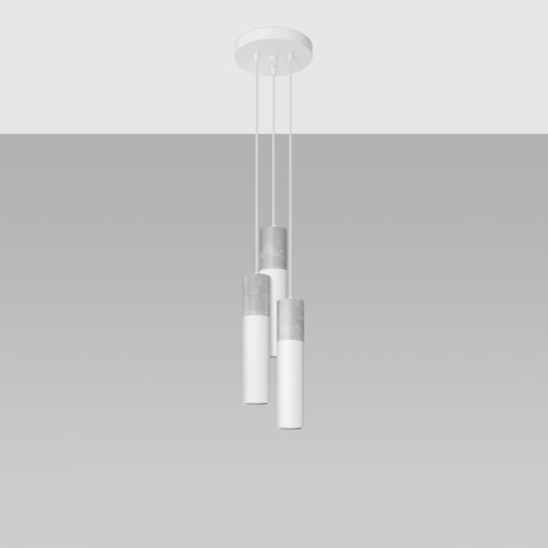 Borgio Pendant lamp 3P white Image 2
