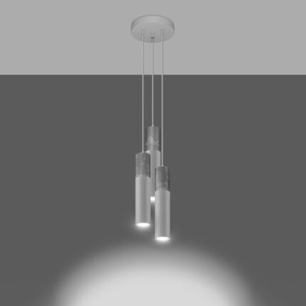 Borgio Pendant lamp 3P white Image 3