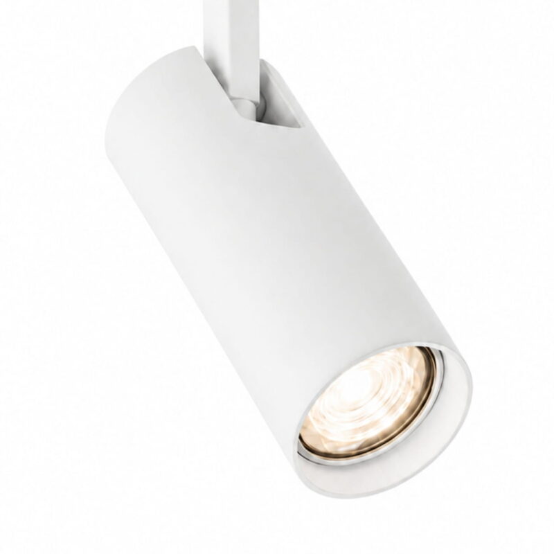 lensa white surface mounted ceiling spotlight, adjustable, 1 lamp, gu10, 8cm wide